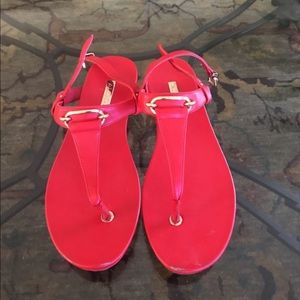 Red ALDO sandals, size 7